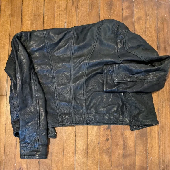 ba&sh Black Leather Jacket - Picture 2 of 2